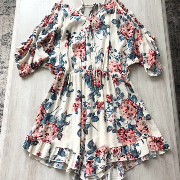 Solemio Floral Romper - Picture 1 of 2
